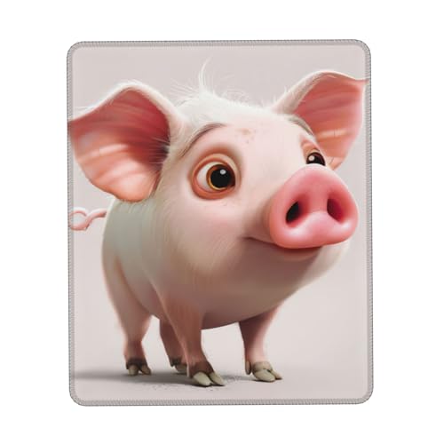 Mauspad mit Cartoon-Schweine-Druck, Gaming-Mauspad, Computer-Mauspad für Laptop, 25,4 x 30,5 cm, Büro, 20 x 24,1 cm Mauspad mit Cartoon-Schweine-Druck, Gaming-Mauspad, Computer-Mauspad für Laptop, 25,4 x 30,5 cm, Büro, 20 x 24,1 cm von MyPiky
