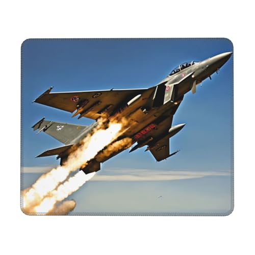 Mauspad mit Flugzeug-Jets-Druck, rechteckig, Mauspad für Computer, rutschfestes Mauspad, 25,4 x 30,5 cm, 20,4 x 24,1 cm Mauspad mit Flugzeug-Jets-Druck, rechteckig, Mauspad für Computer, rutschfestes Mauspad, 25,4 x 30,5 cm, 20,4 x 24,1 cm von MyPiky