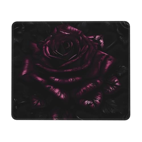 Mauspad mit Gothic-Rosen-Druck, rechteckig, rutschfest, 25,4 x 30,5 cm, 20,5 x 24,1 cm Mauspad mit Gothic-Rosen-Druck, rechteckig, rutschfest, 25,4 x 30,5 cm, 20,5 x 24,1 cm von MyPiky