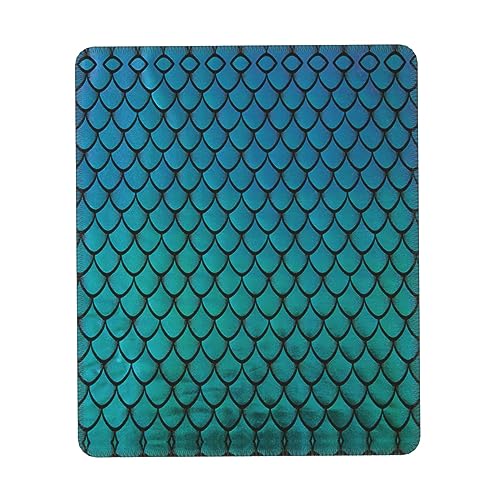 Mauspad mit blauem Fischschuppen-Druck, Gaming-Mauspad, Computer-Mauspad für Laptop, 25,4 x 30,5 cm, Büro, 20 x 24,1 cm Mauspad mit blauem Fischschuppen-Druck, Gaming-Mauspad, Computer-Mauspad für Laptop, 25,4 x 30,5 cm, Büro, 20 x 24,1 cm von MyPiky