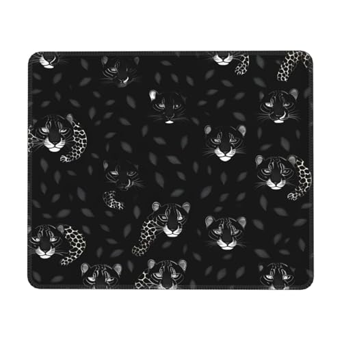 Mauspad mit dunklem Leopardenmuster, rechteckiges Mauspad für Computer, rutschfestes Mauspad, 25,4 x 30,5 cm, 20,5 x 24,1 cm Mauspad mit dunklem Leopardenmuster, rechteckiges Mauspad für Computer, rutschfestes Mauspad, 25,4 x 30,5 cm, 20,5 x 24,1 cm von MyPiky