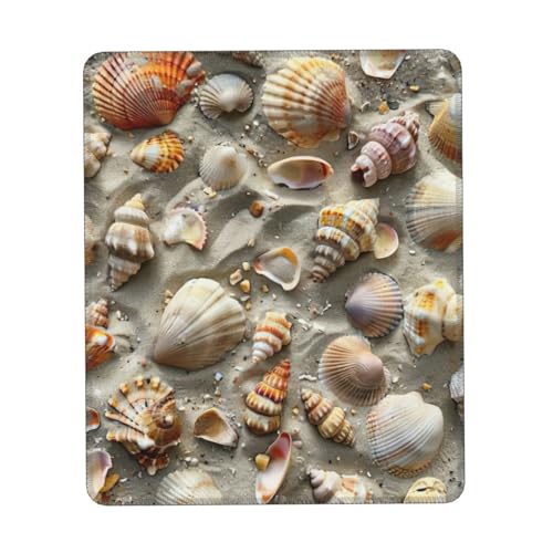 Meeresmuscheln Mauspad mit Sanddruck Gaming Mauspad Computer Mauspads für Laptop Maus 25 * 30 cm Büro 25.9 * 22.5cm Meeresmuscheln Mauspad mit Sanddruck Gaming Mauspad Computer Mauspads für Laptop Maus 25 * 30 cm Büro 25.9 * 22.5cm von MyPiky