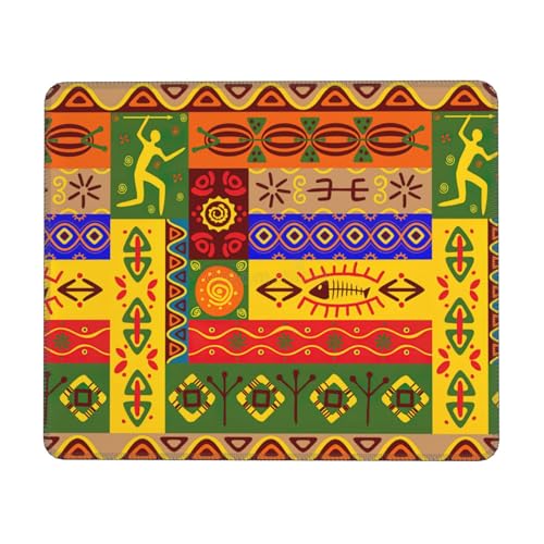 Mousepad mit afrikanischen Nationalmustern, rechteckiges Mauspad für Computer, rutschfestes Mauspad 25,5 * 30,5 cm Mousepad mit afrikanischen Nationalmustern, rechteckiges Mauspad für Computer, rutschfestes Mauspad 25,5 * 30,5 cm von MyPiky