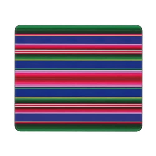 MyPiky Bunte mexikanische Streifen. Webp Print Computer Mousepad, Gaming Mousepad, Rechteckige Maus, Mauspad für Desktop-Laptop, 25 * 30 cm von MyPiky