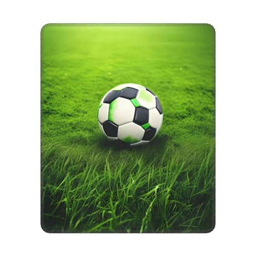 MyPiky Grünes Gras Fußball Druck Mauspad, Mousepad, rechteckiges Mauspad mit Rutschfester Basis, Computer Gaming Mauspads, 25 * 30cm MyPiky Grünes Gras Fußball Druck Mauspad, Mousepad, rechteckiges Mauspad mit Rutschfester Basis, Computer Gaming Mauspads, 25 * 30cm von MyPiky