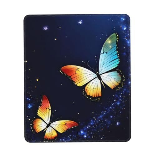MyPiky Niedliches Mauspad mit Schmetterlingsdruck, Gaming-Mauspad,Computer-Mauspads für Laptop, Maus, 10 * 12 Zoll Büro 27,9 * 23,5 cm, Schwarz MyPiky Niedliches Mauspad mit Schmetterlingsdruck, Gaming-Mauspad,Computer-Mauspads für Laptop, Maus, 10 * 12 Zoll Büro 27,9 * 23,5 cm, Schwarz von MyPiky