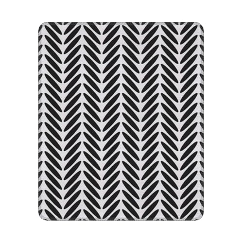 MyPiky Schwarz-Weiß-Musterdruck Mauspad, Mousepad, rechteckiges Mauspad mit rutschfester Basis, Computer Gaming Mauspads, 25 * 30cm MyPiky Schwarz-Weiß-Musterdruck Mauspad, Mousepad, rechteckiges Mauspad mit rutschfester Basis, Computer Gaming Mauspads, 25 * 30cm von MyPiky