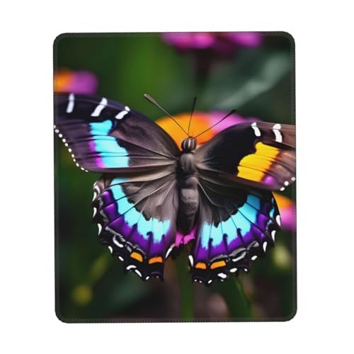 Schöne bunte Schmetterlingsdruck Mauspad, Gaming Mauspad Computer-Maus-Matten für Laptop, Maus, 10 * 12 Zoll Büro 25,9 * 22,5 cm Schöne bunte Schmetterlingsdruck Mauspad, Gaming Mauspad Computer-Maus-Matten für Laptop, Maus, 10 * 12 Zoll Büro 25,9 * 22,5 cm von MyPiky