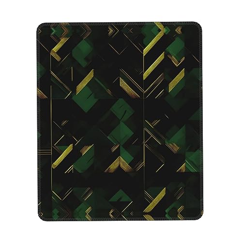 Schwarz-Grün und Gold Mauspad Geometrisches Drucken Gaming Mauspad Computer Mauspads für Laptop Maus 25 * 30cm Büro 25.9 * 22.5cm Schwarz-Grün und Gold Mauspad Geometrisches Drucken Gaming Mauspad Computer Mauspads für Laptop Maus 25 * 30cm Büro 25.9 * 22.5cm von MyPiky