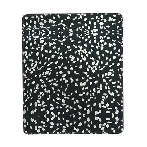 Schwarz-Weiß-Mauspad mit Leopardenmuster, Gaming Mauspad Computer-Maus-Matten für Laptop, Maus, 10 * 12 Zoll Büro 25,9 * 22,5 cm Schwarz-Weiß-Mauspad mit Leopardenmuster, Gaming Mauspad Computer-Maus-Matten für Laptop, Maus, 10 * 12 Zoll Büro 25,9 * 22,5 cm von MyPiky