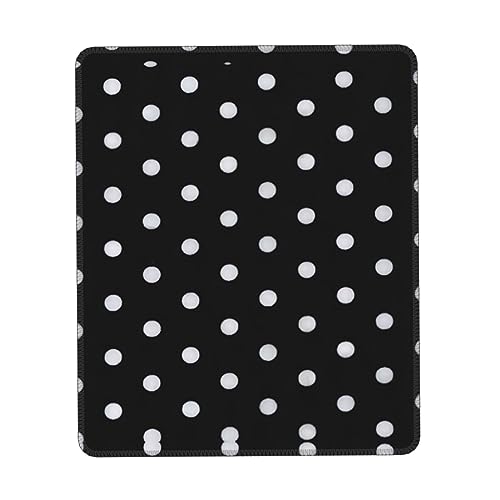 Schwarz-Weiß-Mauspad mit großem Punktdruck, Gaming Mauspad Computer-Mauspads für Laptop, Maus, 10 * 12 Zoll Büro 27,9 * 22,5 cm Schwarz-Weiß-Mauspad mit großem Punktdruck, Gaming Mauspad Computer-Mauspads für Laptop, Maus, 10 * 12 Zoll Büro 27,9 * 22,5 cm von MyPiky