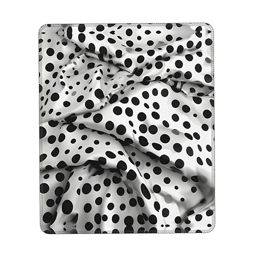 Schwarzes Mauspad mit Punktedruck, Gaming Mauspad Computer-Maus-Matten für Laptop, Maus, 10 * 12 Zoll Büro 25,9 * 22,5 cm von MyPiky