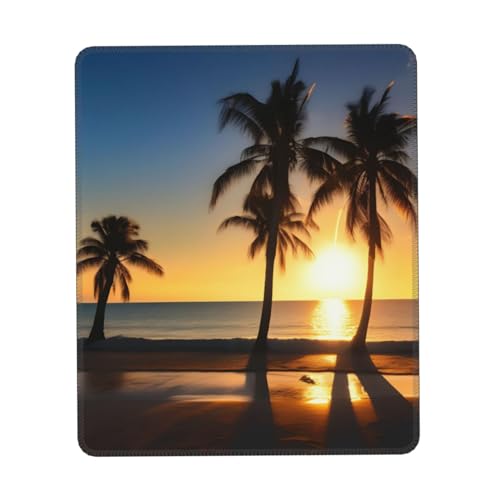 Strand Sonnenaufgang und beleuchtete Palme Druck Mauspad, Gaming Mauspad Computer-Maus-Matten für Laptop Musikalisch 25,5 * 30,5 cm Büro 20,9 * 22,5 cm Strand Sonnenaufgang und beleuchtete Palme Druck Mauspad, Gaming Mauspad Computer-Maus-Matten für Laptop Musikalisch 25,5 * 30,5 cm Büro 20,9 * 22,5 cm von MyPiky