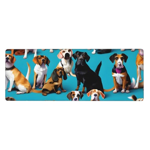 Viele Beagle Muster Print Extended Gaming Mousepad Große Mousepad Tastatur Pad Mousepad Schreibtisch Pad 90 * 29cm, XL Viele Beagle Muster Print Extended Gaming Mousepad Große Mousepad Tastatur Pad Mousepad Schreibtisch Pad 90 * 29cm, XL von MyPiky
