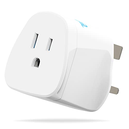 MyTravelPal® US-auf-UK-Stecker-Adapter | Reiseadapter USA auf UK mit 10-A-Sicherung | UK-Sicherheitsstandards | für Geräte in Amerika, Kanada, Japan | Typ A und Typ B von MyTravelPal