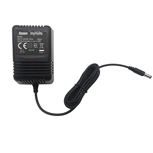MyVolts 9V EU-Netzteil kompatibel mit Numark DM950USB Mixer von MyVolts