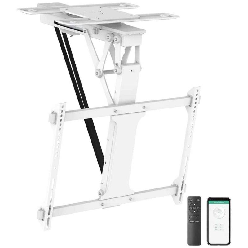 MyWall TV-Deckenhalterung HL47MW für Fernseher 32-75 / 81-190cm Funk- und App-Fernbedienung Weiß von MyWall
