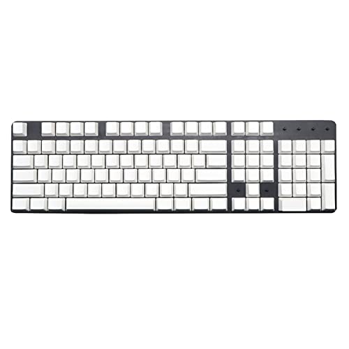 108 Stück PBT Blank DIY Tastenkappen Mechanische Tastatur Cherry OEM XDA Profil Kein Druck Weiß Tastenkappen Set für Cherry MX Switches Pbt Blank Tastenkappen von Myazs