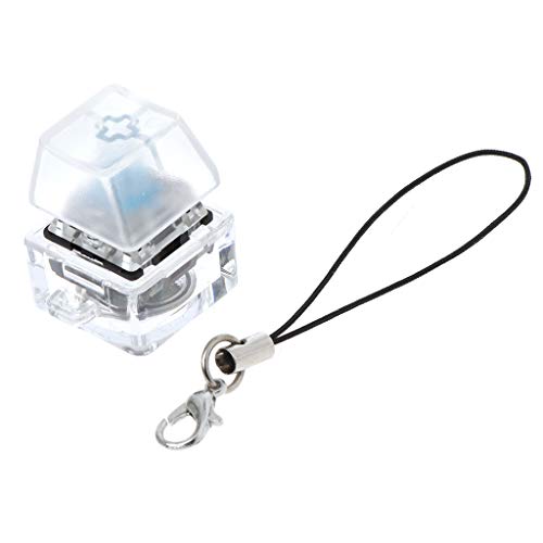 Mechanischer Schalter, Schlüsselanhänger, beleuchtet, für Tastaturschalter, Tester-Set, transparente Tastenkappen-Stanzformen für Kartenherstellung von Myazs