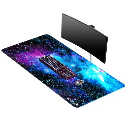 Mydours Galaxie-Stil Mauspad, 110x50cm Gaming Mauspad XXL, Maus Pad mit rutschfeste Unterseite und vernähten Kanten, verbessert Präzision und Geschwindigkeit, Gaming Mauspad für Maus und Tastatur Mydours Galaxie-Stil Mauspad, 110x50cm Gaming Mauspad XXL, Maus Pad mit rutschfeste Unterseite und vernähten Kanten, verbessert Präzision und Geschwindigkeit, Gaming Mauspad für Maus und Tastatur von Mydours