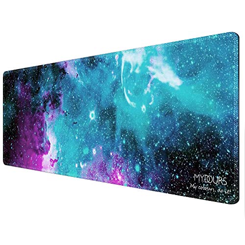 Mydours Gaming-Mauspad XL 120X40CM Erweiterte Große Mauspad-Schreibtischunterlage Genähte Kanten-Mousepad Lange rutschfeste Gummiauflage-Mauspad von Mydours