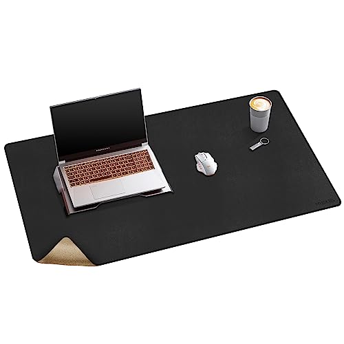 Mydours Großes Schreibtischunterlage 100x50cm, Schreibtischunterlage mit Leder & Kork, Extra Großes XXL Mauspad, Tischunterlage für Büro und Zuhause, Wasserfest Tischunterlage von Mydours