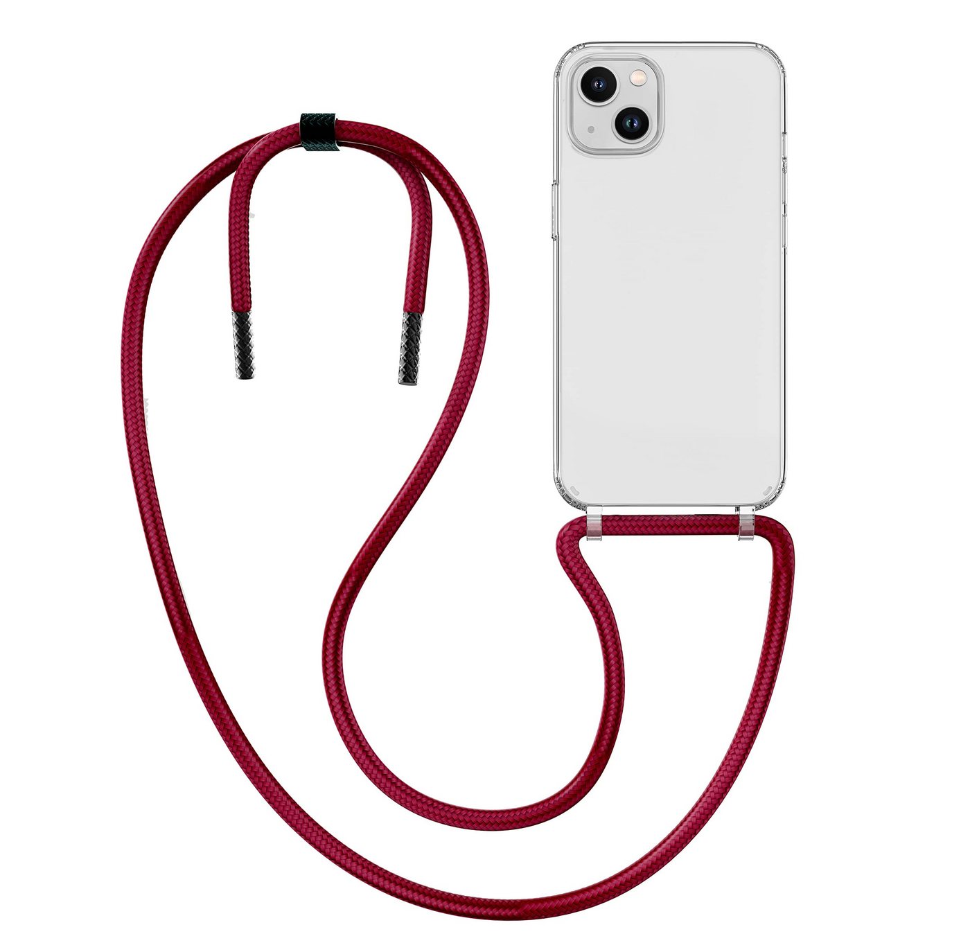 MyGadget Handyhülle Handykette abnehmbares Band & transparente Hardcase Hülle Für Apple iPhone 14 Plus MyGadget Handyhülle Handykette abnehmbares Band & transparente Hardcase Hülle Für Apple iPhone 14 Plus von Mygadget