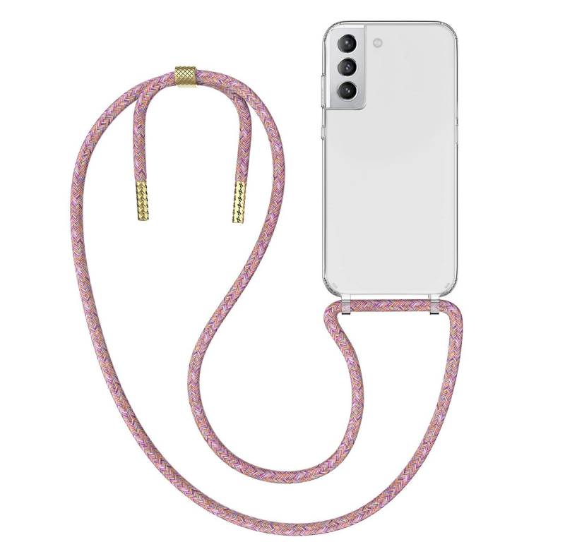 MyGadget Handyhülle Handykette abnehmbares Band & transparente Hardcase Hülle Für Samsung Galaxy S22 Plus von Mygadget
