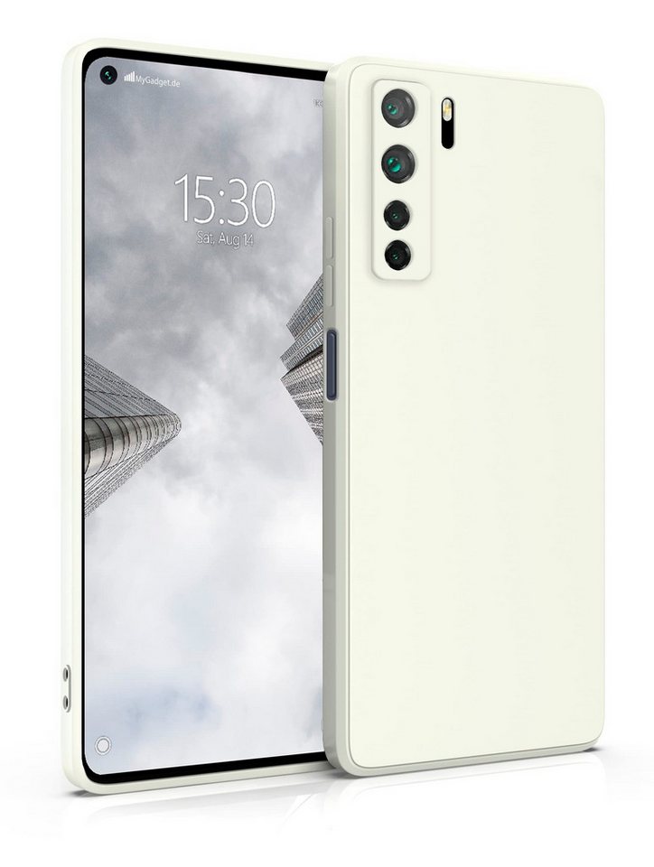 MyGadget Handyhülle Silikon Hülle für Huawei P40 Lite 5G, robuste Schutzhülle TPU Case Slim Silikonhülle Back Cover Kratzfest von Mygadget