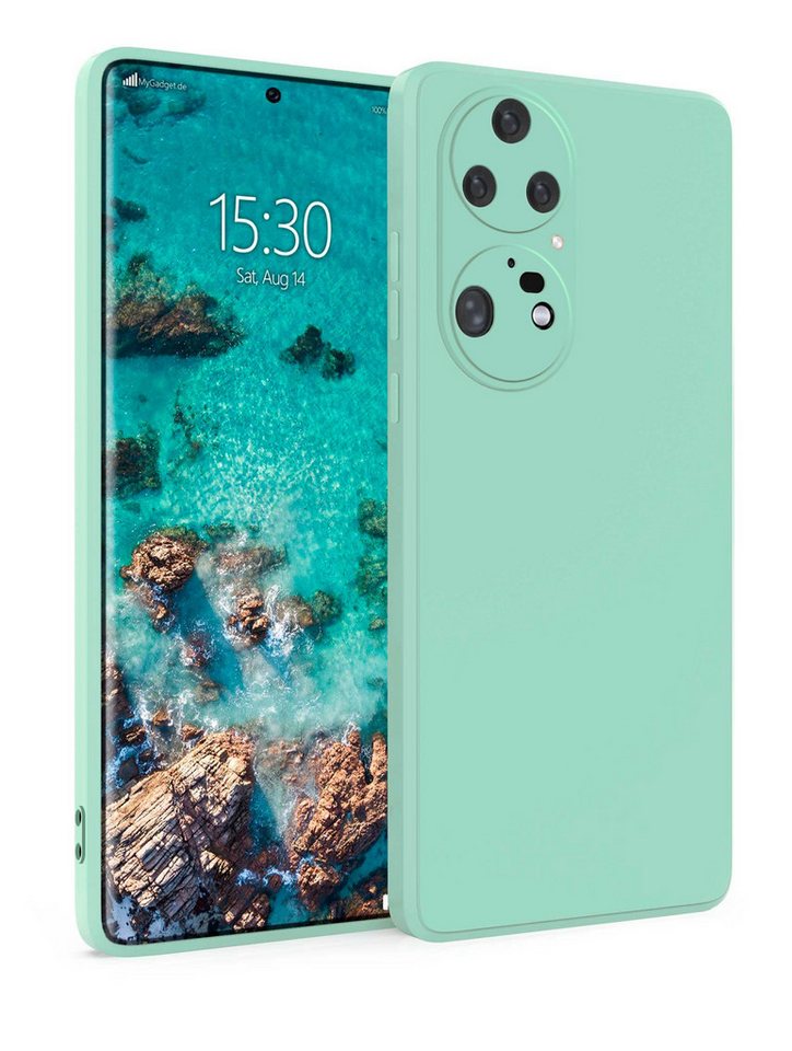MyGadget Handyhülle Silikon Hülle für Huawei P50 Pro, robuste Schutzhülle TPU Case Slim Silikonhülle Back Cover Kratzfest von Mygadget