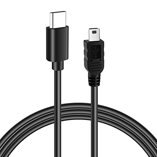 Mygatti USB C auf Mini USB 2.0 Kabel 3 Meter,Typ C Stecker auf Mini USB Stecker,480 Mbit/s,Schwarz,Datenkabel Ladekabel von Mygatti