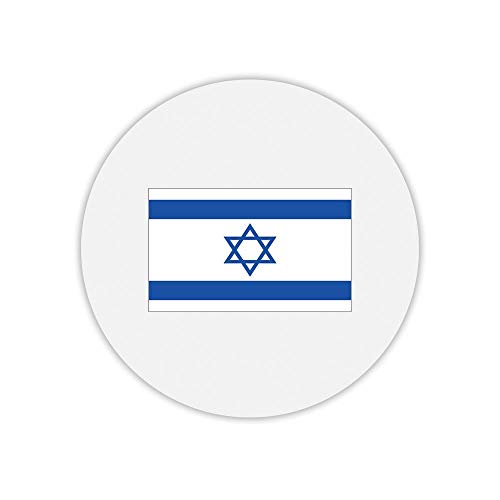 Mauspad, rund, Bedruckt, Flagge Israel von Mygoodprice