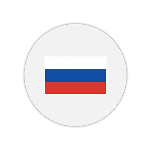Mauspad, rund, Bedruckt, Flagge Russland von Mygoodprice