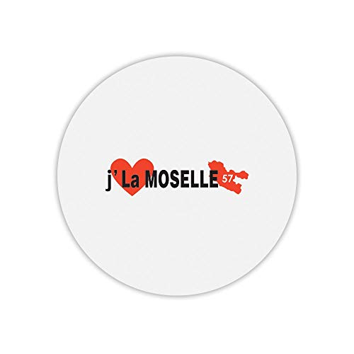 Mauspad, rund, J'aime la Moselle von Mygoodprice