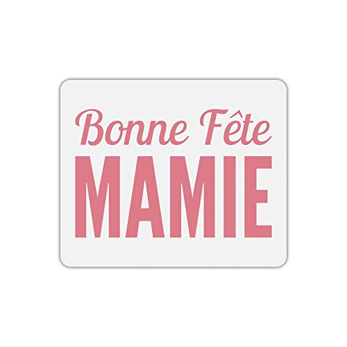 Mauspad Rechteck Bonne fête Mamie rot von Mygoodprice