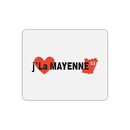 Mauspad Rechteck Ich mag die Mayenne von Mygoodprice