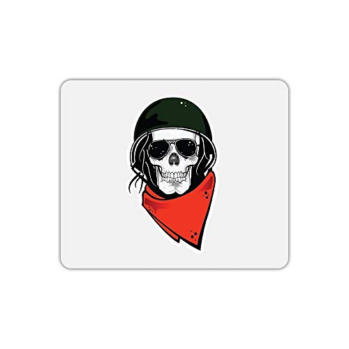 Mauspad Rechteck Totenkopf Kopfhörer Mauspad Rechteck Totenkopf Kopfhörer von Mygoodprice