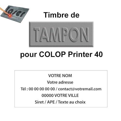 Stempel Gummi für Stempel Colop Printer 40 von Mygoodprice