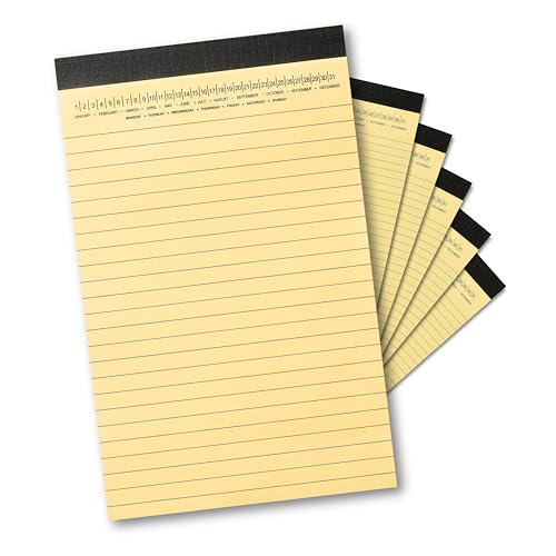 title:Mymazn Small Legal Pads 5 x 8 Inch, Yellow Writing Pads with Date on Top, 6 Pack, 30 Sheets Each, Micro-Perforated, No-Bleed Paper for Office, School,Notes, Journaling title:Mymazn Small Legal Pads 5 x 8 Inch, Yellow Writing Pads with Date on Top, 6 Pack, 30 Sheets Each, Micro-Perforated, No-Bleed Paper for Office, School,Notes, Journaling von Mymazn