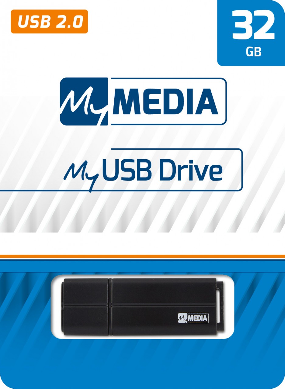 Mymedia USB 2.0 Stick 32GB, schwarz Retail-Blister Mymedia USB 2.0 Stick 32GB, schwarz Retail-Blister von Mymedia