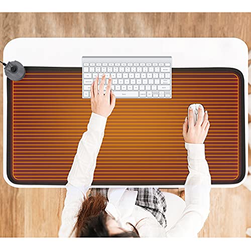 Mymyth Beheizte Schreibtischunterlage für Hand- oder Fußwärmer, 8 Heizstufen, Temperaturkontrolle, erweiterte Edition, automatische Abschaltung, energiesparende Wärmepads mit digitalem Display Mymyth Beheizte Schreibtischunterlage für Hand- oder Fußwärmer, 8 Heizstufen, Temperaturkontrolle, erweiterte Edition, automatische Abschaltung, energiesparende Wärmepads mit digitalem Display von Mymyth