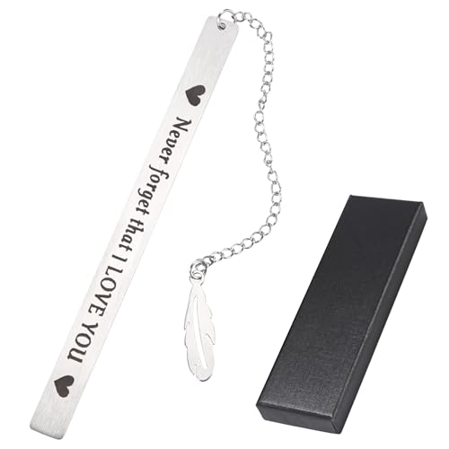 Mynoozi Metall-Lesezeichen, Edelstahl-Lesezeichen mit Geschenk-Box, Lesegeschenke, lustige niedliche Lesezeichen mit Geschenkbox für Frauen, Männer, Freunde, Lesegeschenke Mynoozi Metall-Lesezeichen, Edelstahl-Lesezeichen mit Geschenk-Box, Lesegeschenke, lustige niedliche Lesezeichen mit Geschenkbox für Frauen, Männer, Freunde, Lesegeschenke von Mynoozi