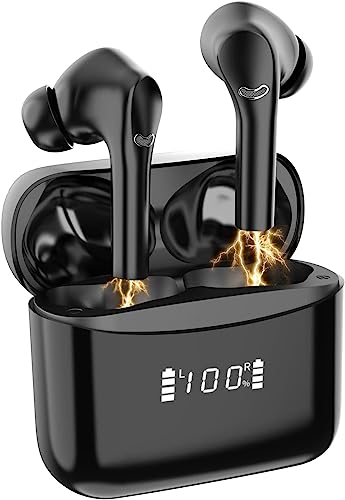 Bluetooth Kopfhörer, Kopfhörer Kabellos Bluetooth 5.3 In Ear Kopfhörer mit 4 ENC Mikrofon, 42 Std Spielzeit, USB-C Ladekoffer, Kabellose Kopfhörer Noise Cancelling Earbuds, IPX7 Sport Ohrhörer Joggen von Mysic