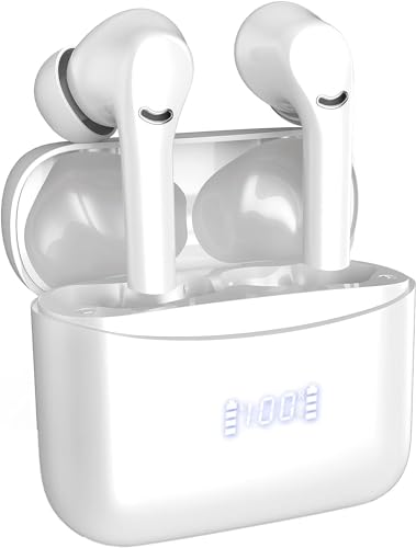 Mysic Bluetooth Kopfhörer, Kopfhörer Kabellos Bluetooth 5.3 In Ear Kopfhörer mit 4 ENC Mikrofon, 42 Std Spielzeit, USB-C Ladekoffer, Kabellose Kopfhörer Noise Cancelling Earbuds, IPX7 Sport Ohrhörer von Mysic