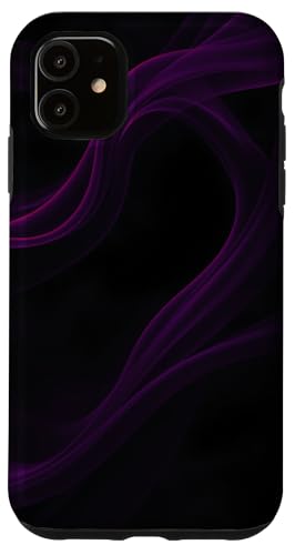 Violettes abstraktes Kunstdesign Hülle für iPhone 11 von Mysterious Aesthetic Waves