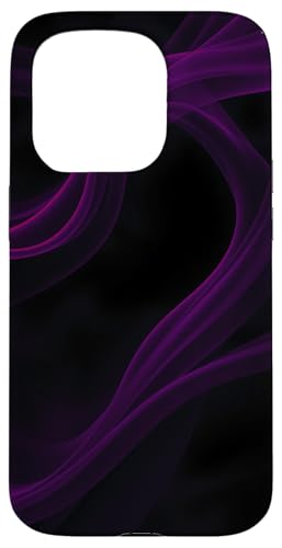 Violettes abstraktes Kunstdesign Hülle für iPhone 15 Pro von Mysterious Aesthetic Waves