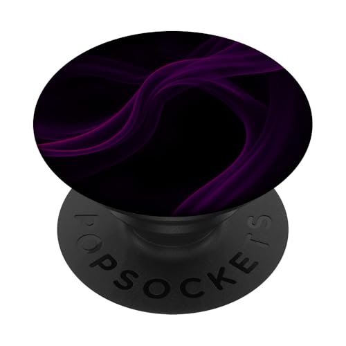 Violettes abstraktes Kunstdesign PopSockets Klebender PopGrip von Mysterious Aesthetic Waves