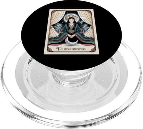 The High Priesterin Moon - Vintage-T-Shirt mit spiritueller Intuition PopSockets PopGrip für MagSafe The High Priesterin Moon - Vintage-T-Shirt mit spiritueller Intuition PopSockets PopGrip für MagSafe von Mystic Moon Power Intuition Wear