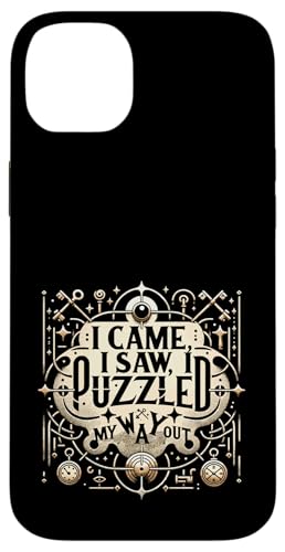 Ich kam, ich sah, ich rätselte, wie ich da rauskomme Hülle für iPhone 14 Plus von Mystical escape room Puzzle Adventure