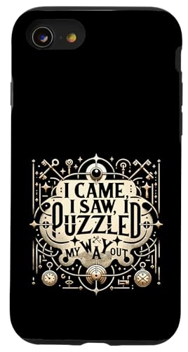 Ich kam, ich sah, ich rätselte, wie ich da rauskomme Hülle für iPhone SE (2020) / 7 / 8 von Mystical escape room Puzzle Adventure